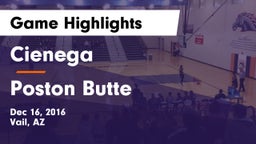 Cienega  vs Poston Butte Game Highlights - Dec 16, 2016