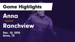 Anna  vs Ranchview  Game Highlights - Dec. 10, 2020
