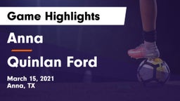 Anna  vs Quinlan Ford  Game Highlights - March 15, 2021