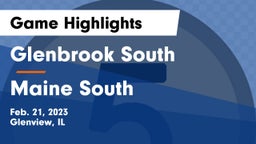 Glenbrook South  vs Maine South  Game Highlights - Feb. 21, 2023