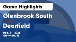 Glenbrook South  vs Deerfield  Game Highlights - Dec. 21, 2023