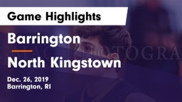 Barrington  vs North Kingstown  Game Highlights - Dec. 26, 2019