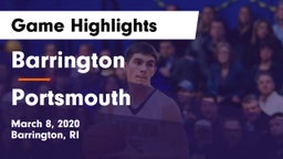 Barrington  vs Portsmouth  Game Highlights - March 8, 2020