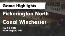 Pickerington North  vs Canal Winchester  Game Highlights - Jan 24, 2017