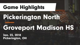 Pickerington North  vs Groveport Madison HS Game Highlights - Jan. 23, 2018