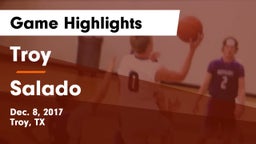 Troy  vs Salado   Game Highlights - Dec. 8, 2017