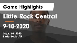 Little Rock Central  vs 9-10-2020 Game Highlights - Sept. 10, 2020