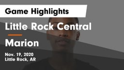 Little Rock Central  vs Marion  Game Highlights - Nov. 19, 2020