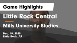 Little Rock Central  vs Mills University Studies  Game Highlights - Dec. 18, 2020