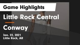 Little Rock Central  vs Conway  Game Highlights - Jan. 22, 2021