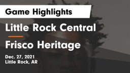 Little Rock Central  vs Frisco Heritage  Game Highlights - Dec. 27, 2021