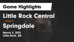 Little Rock Central  vs Springdale Game Highlights - March 3, 2023