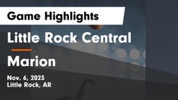 Little Rock Central  vs Marion  Game Highlights - Nov. 6, 2023