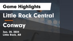 Little Rock Central  vs Conway  Game Highlights - Jan. 20, 2024