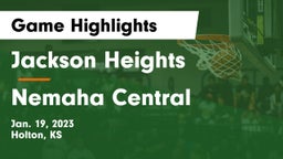 Jackson Heights  vs Nemaha Central  Game Highlights - Jan. 19, 2023