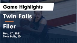 Twin Falls  vs Filer  Game Highlights - Dec. 17, 2021