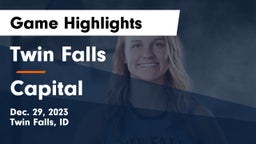 Twin Falls  vs Capital  Game Highlights - Dec. 29, 2023