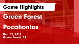 Green Forest  vs Pocahontas  Game Highlights - Dec. 27, 2018