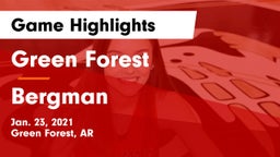 Green Forest  vs Bergman   Game Highlights - Jan. 23, 2021