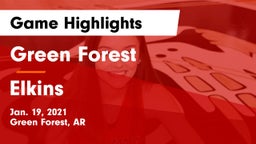 Green Forest  vs Elkins  Game Highlights - Jan. 19, 2021