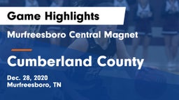 Murfreesboro Central Magnet vs Cumberland County  Game Highlights - Dec. 28, 2020