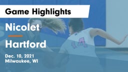 Nicolet  vs Hartford  Game Highlights - Dec. 10, 2021