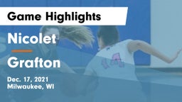 Nicolet  vs Grafton  Game Highlights - Dec. 17, 2021