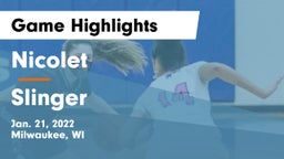 Nicolet  vs Slinger  Game Highlights - Jan. 21, 2022