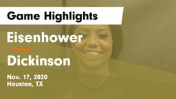 Eisenhower  vs Dickinson  Game Highlights - Nov. 17, 2020