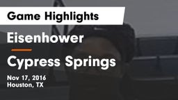 Eisenhower  vs Cypress Springs  Game Highlights - Nov 17, 2016