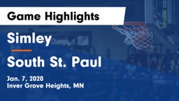Simley  vs South St. Paul  Game Highlights - Jan. 7, 2020