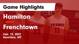 Hamilton  vs Frenchtown  Game Highlights - Feb. 19, 2022