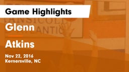 Glenn  vs Atkins Game Highlights - Nov 22, 2016