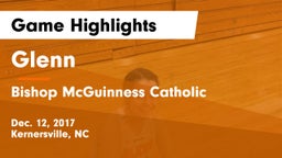 Glenn  vs Bishop McGuinness Catholic  Game Highlights - Dec. 12, 2017