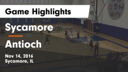 Sycamore  vs Antioch  Game Highlights - Nov 14, 2016