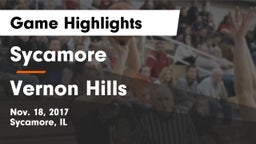 Sycamore  vs Vernon Hills  Game Highlights - Nov. 18, 2017