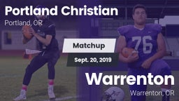 Matchup: Portland Christian vs. Warrenton  2019