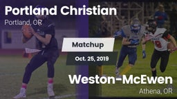 Matchup: Portland Christian vs. Weston-McEwen  2019