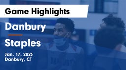Danbury  vs Staples  Game Highlights - Jan. 17, 2023