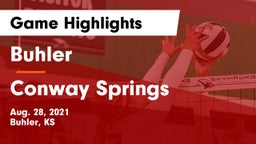 Buhler  vs Conway Springs  Game Highlights - Aug. 28, 2021