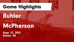 Buhler  vs McPherson  Game Highlights - Sept. 27, 2022