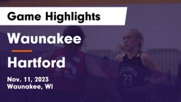 Waunakee  vs Hartford  Game Highlights - Nov. 11, 2023