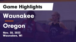 Waunakee  vs Oregon  Game Highlights - Nov. 30, 2023