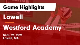 Lowell  vs Westford Academy  Game Highlights - Sept. 23, 2021