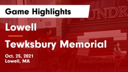 Lowell  vs Tewksbury Memorial Game Highlights - Oct. 25, 2021