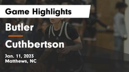 Butler  vs Cuthbertson  Game Highlights - Jan. 11, 2023