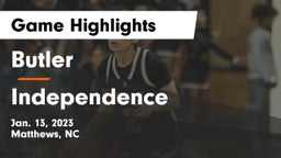 Butler  vs Independence  Game Highlights - Jan. 13, 2023