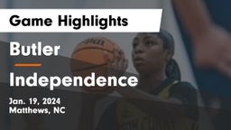 Butler  vs Independence Game Highlights - Jan. 19, 2024