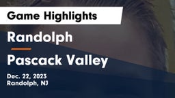 Randolph  vs Pascack Valley  Game Highlights - Dec. 22, 2023