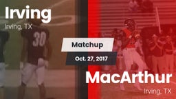 Matchup: Irving  vs. MacArthur  2017